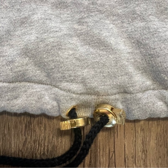 Escada Sport Vintage Bicolor Big Logo 1/4 Zip Hoodie Sweatshirt Activewear L - Picture 10 of 17